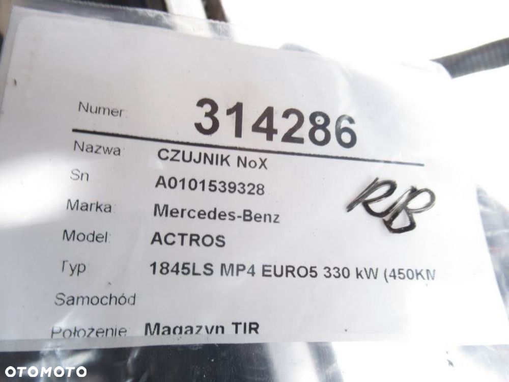 CZUJNIK NoX  MERCEDES-BENZ ACTROS MP4 / MP5 2011 - 2022 1845 L 330 kW [449 KM] 4x2 2011 A0101539328 - 8
