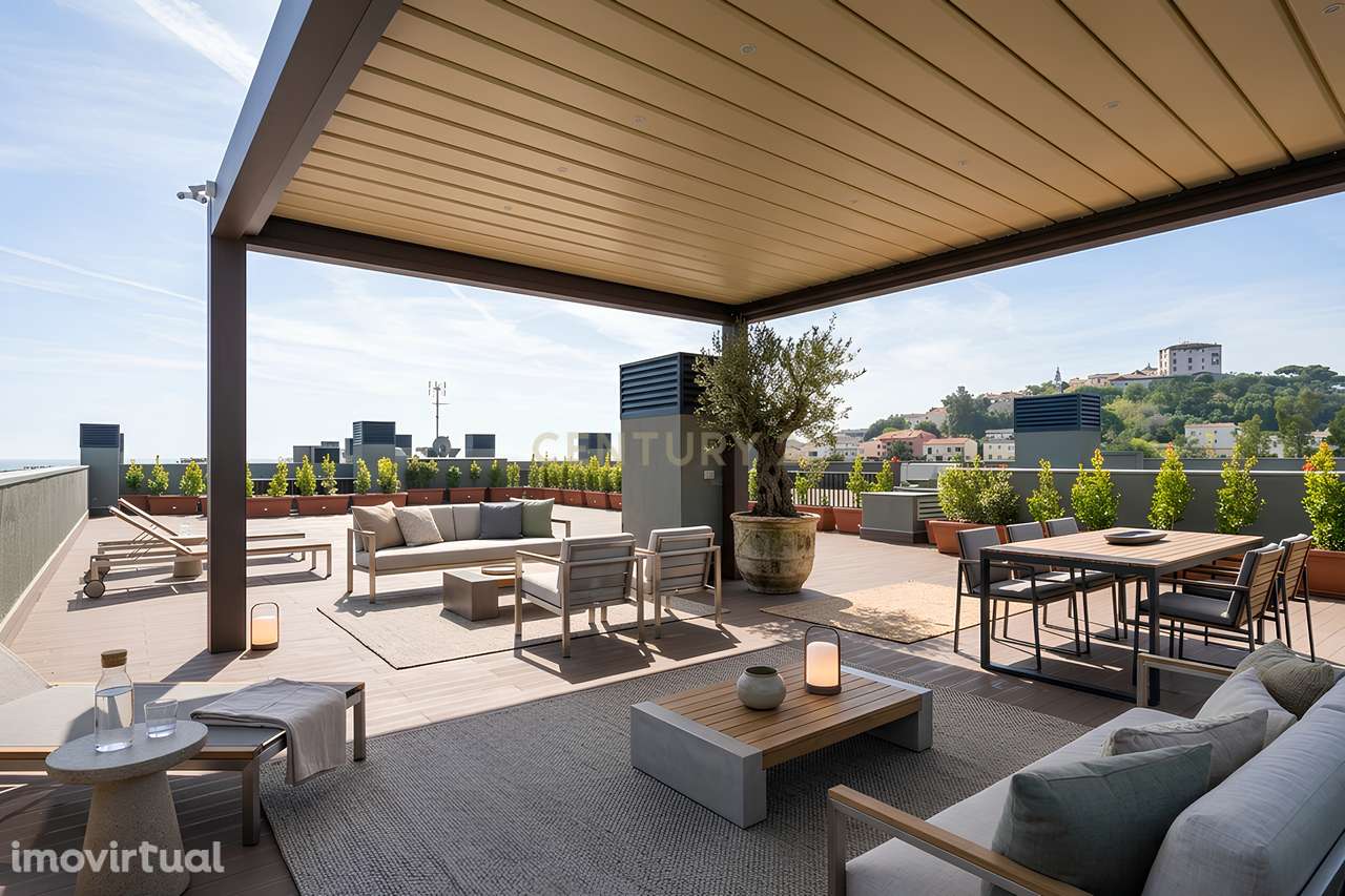 Penthouse T3 Nova a Estrear, com Terraço Privativo e Vista Panorâmica, - Grande imagem: 4/60