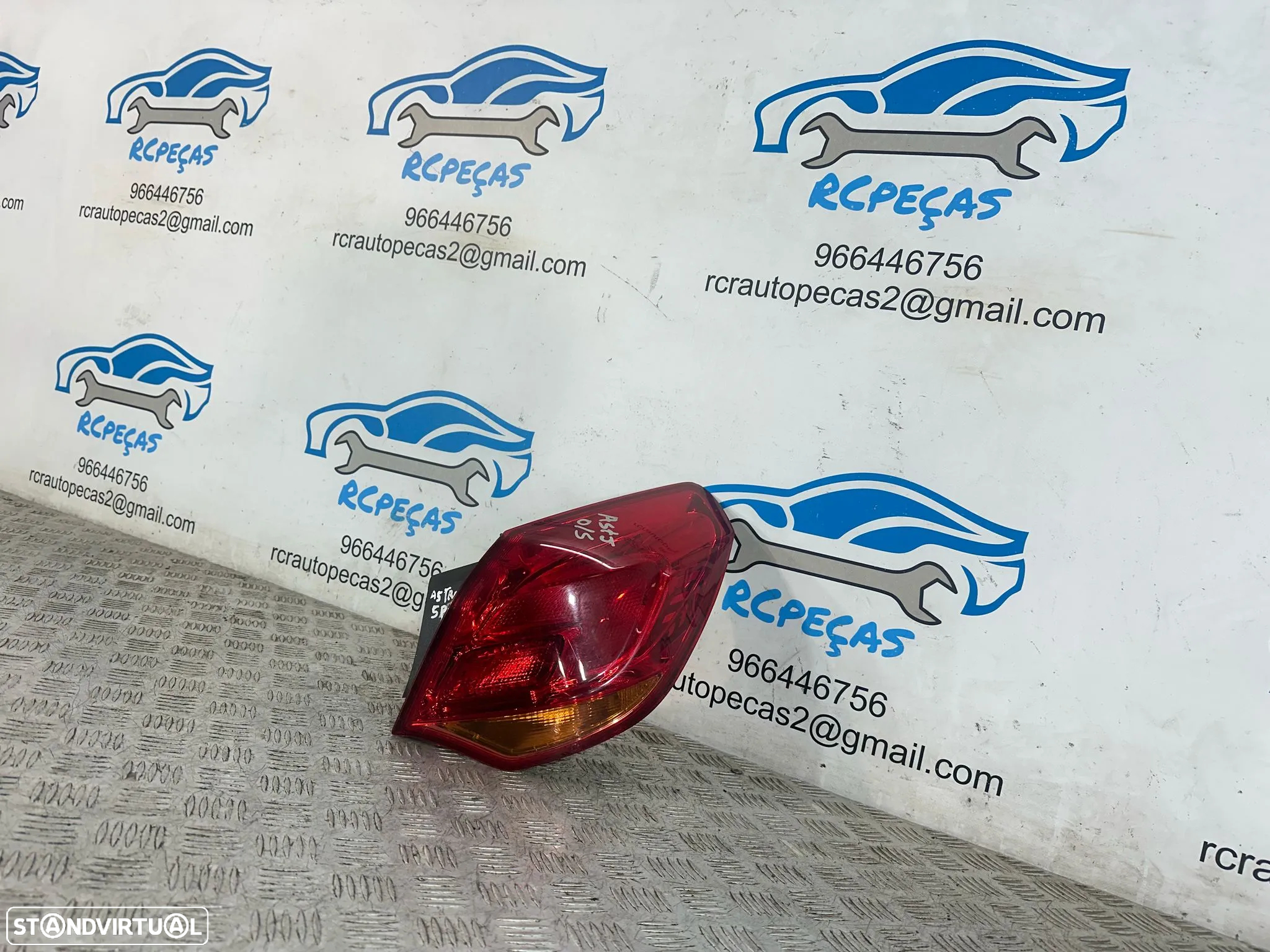 .Conjunto Farolins Led Tras Traseiro Direito Esquerdo Original GM Opel Astra J 13306460 13306459 2009 - 2015 - 11