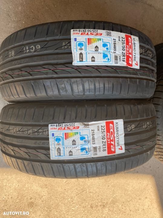 vand 2 anvelope 225/50/18 kumho de vară noi - 1