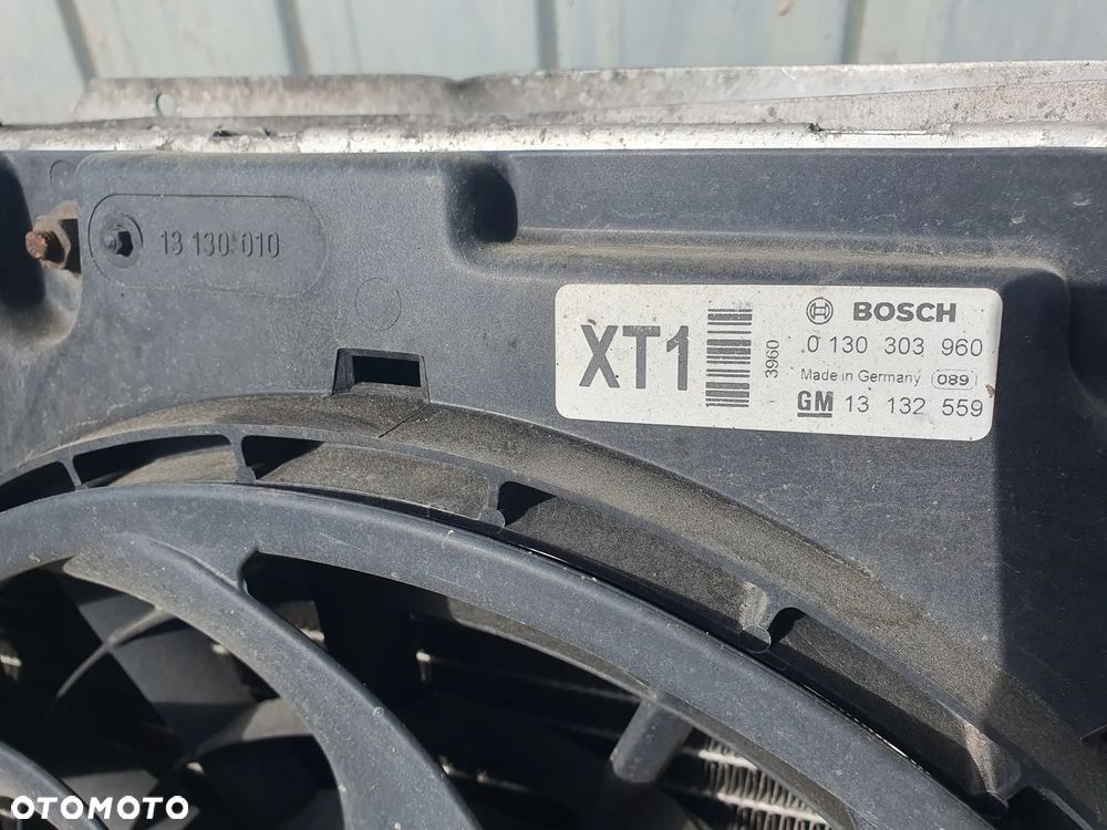 OPEL ASTRA H 1.9CDTI Z19DT KOMPLET CHŁODNICE WENTYLATORY ORYGINAŁ 0130303960 13132559 13213402 0130303304 24467444 - 3