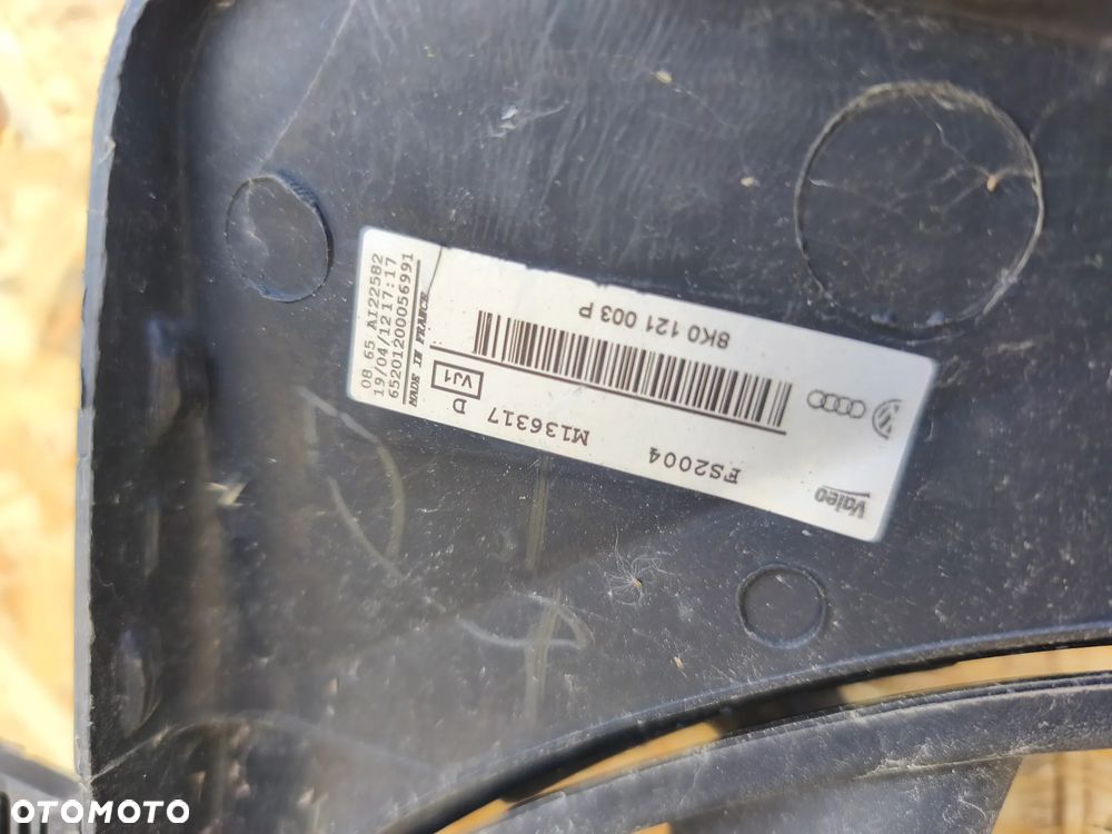 WENTYLATOR WIATRAK CHŁODNICY 8K0121003P AUDI A4 B8 A5 8T Q5 8R 2.0 TDI - 8