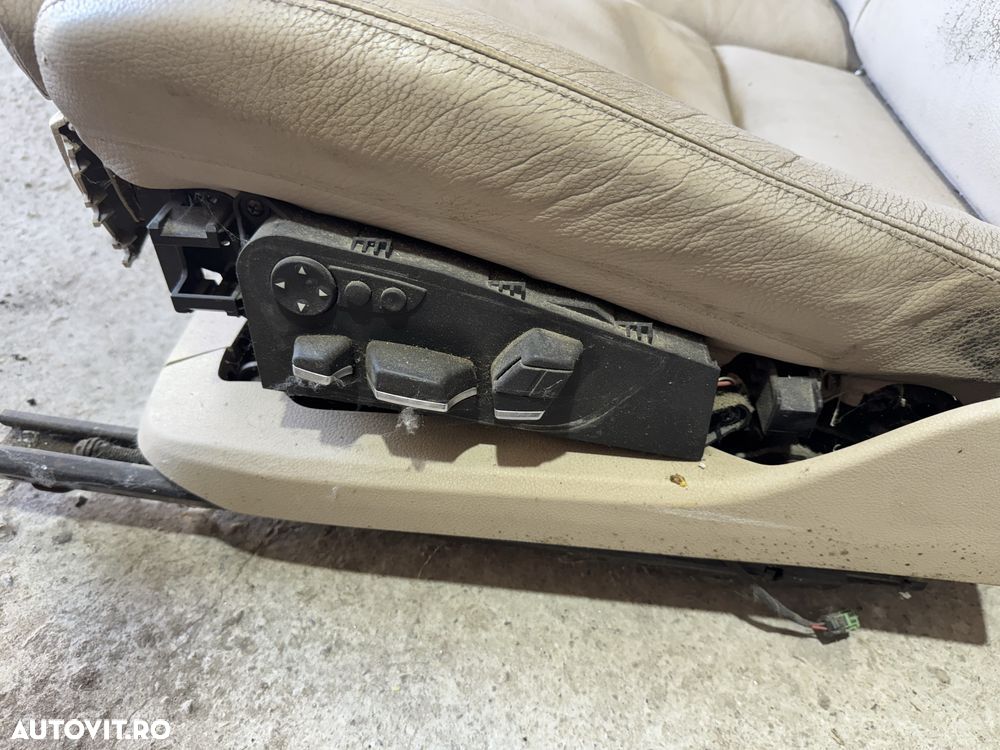 Scaune bancheta bmw sera 7 f01 2010 crem interior - 6