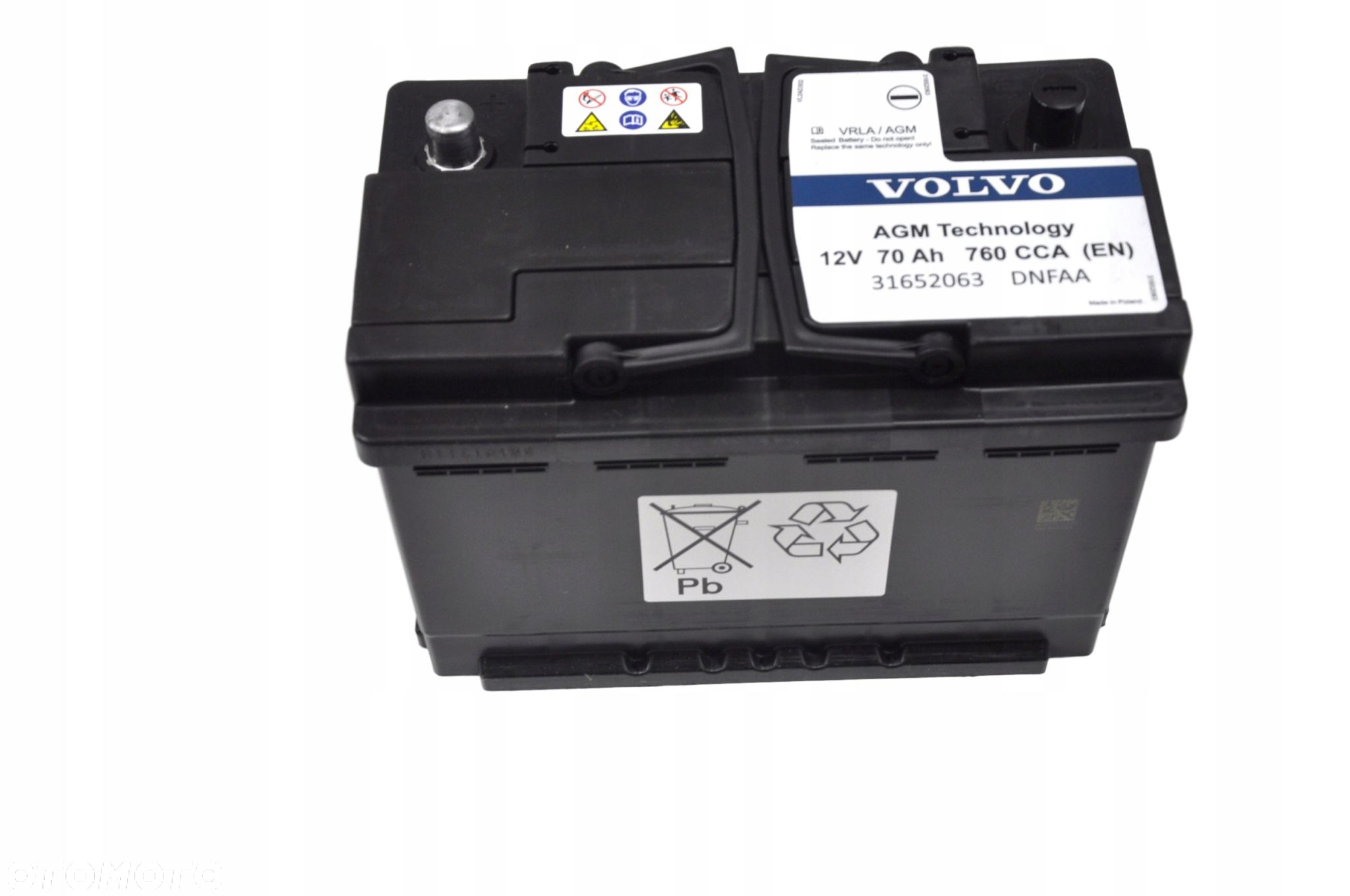 VOLVO S60 V60 XC60 akumulator oryginal 760A 70Ah - 2