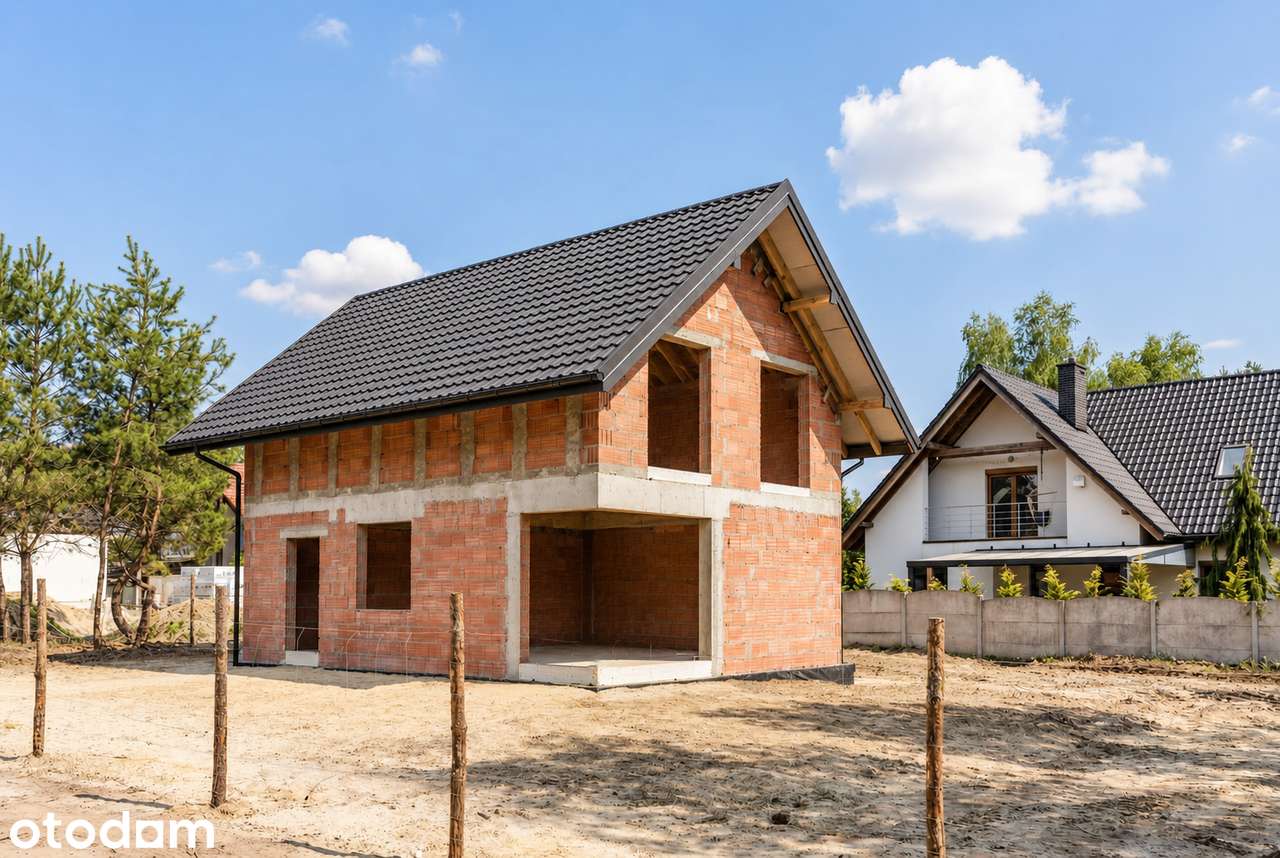 Dom wolnostojący 95 m² | działka 600 m² | Stan Surowy Otwarty