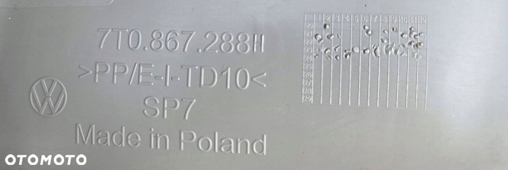 vw multivan t7 osłona tapicerka słupka b górna prawa strona 7t0867288h - 5