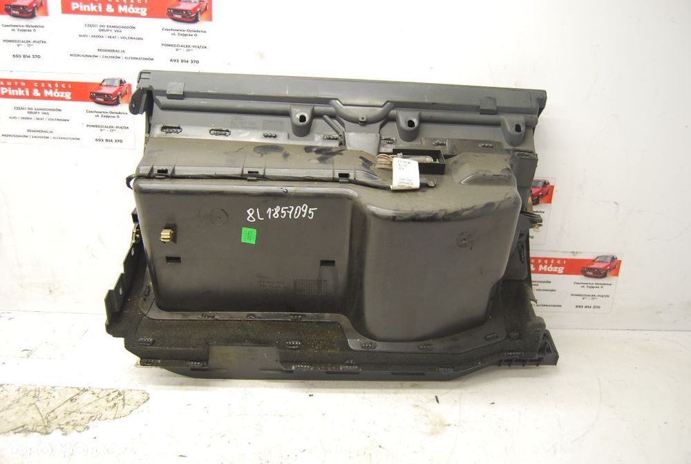 SCHOWEK PASAŻERA AUDI A3 8L LIFT JASNY/ SZARY/ CZARNY 8L1857095 - 8