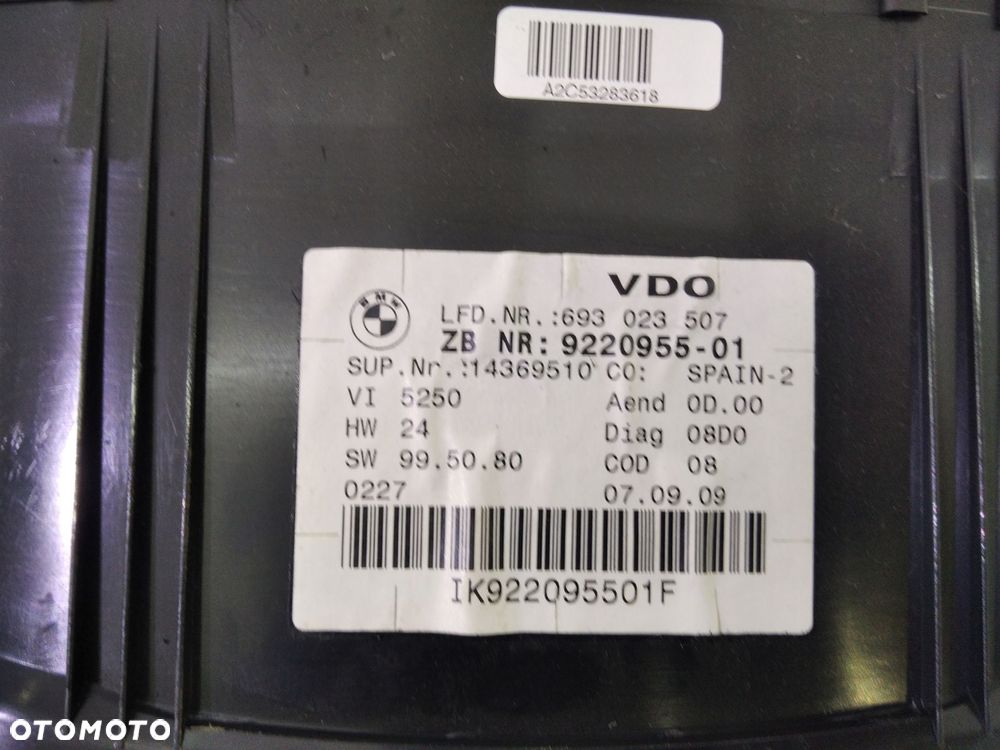 bmw e90 e91 licznik zegary benzyna 9220955 europa - 2