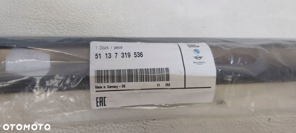 listwa dachowa dachu lewa prawa bmw f20 czarne nowe 51137319535 51137319536 - 2