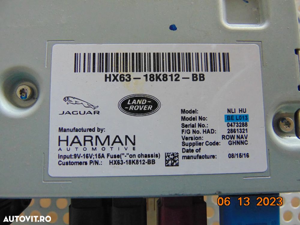 Navigatie Jaguar F Pace XF Xe Discovery sport Range Rover Evoque unitate navigatie - 2