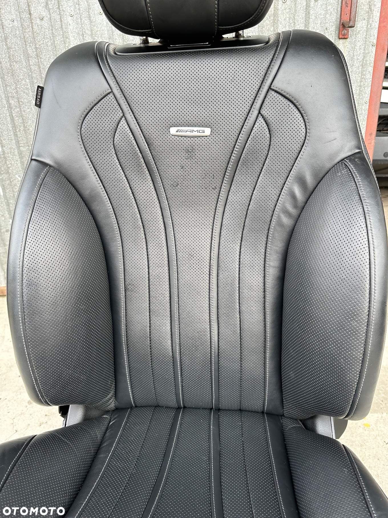 MERCEDES s 222 fotel przód S63 AMG czarna skóra  dynamic masaż grzana wentylowana - 21