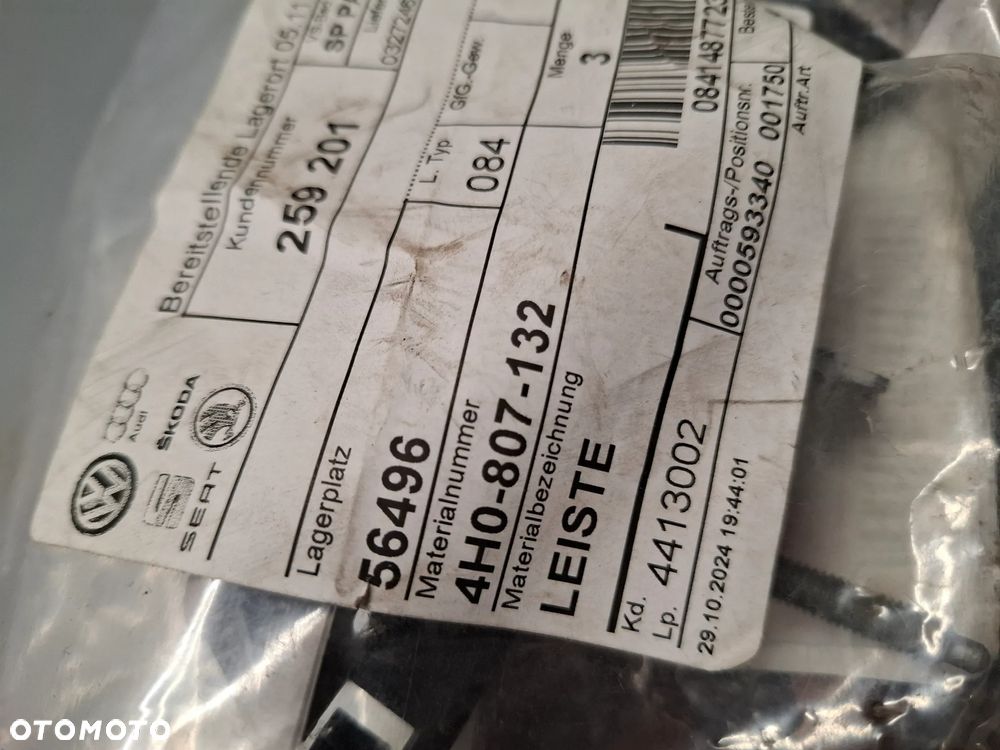 LISTWA SLIZG MOCUJĄCY ZDERZAK PRZÓD LEWA PRAWA AUDI A8 D4 SLASK WYSYLKA VAT - 3