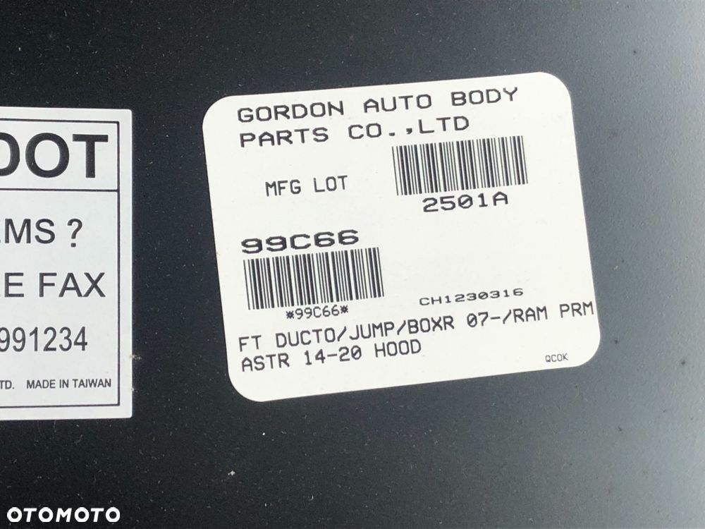 Fiat Ducato III Peugeot Boxer 2006-2014 Maska pokrywa silnika przednia - 7