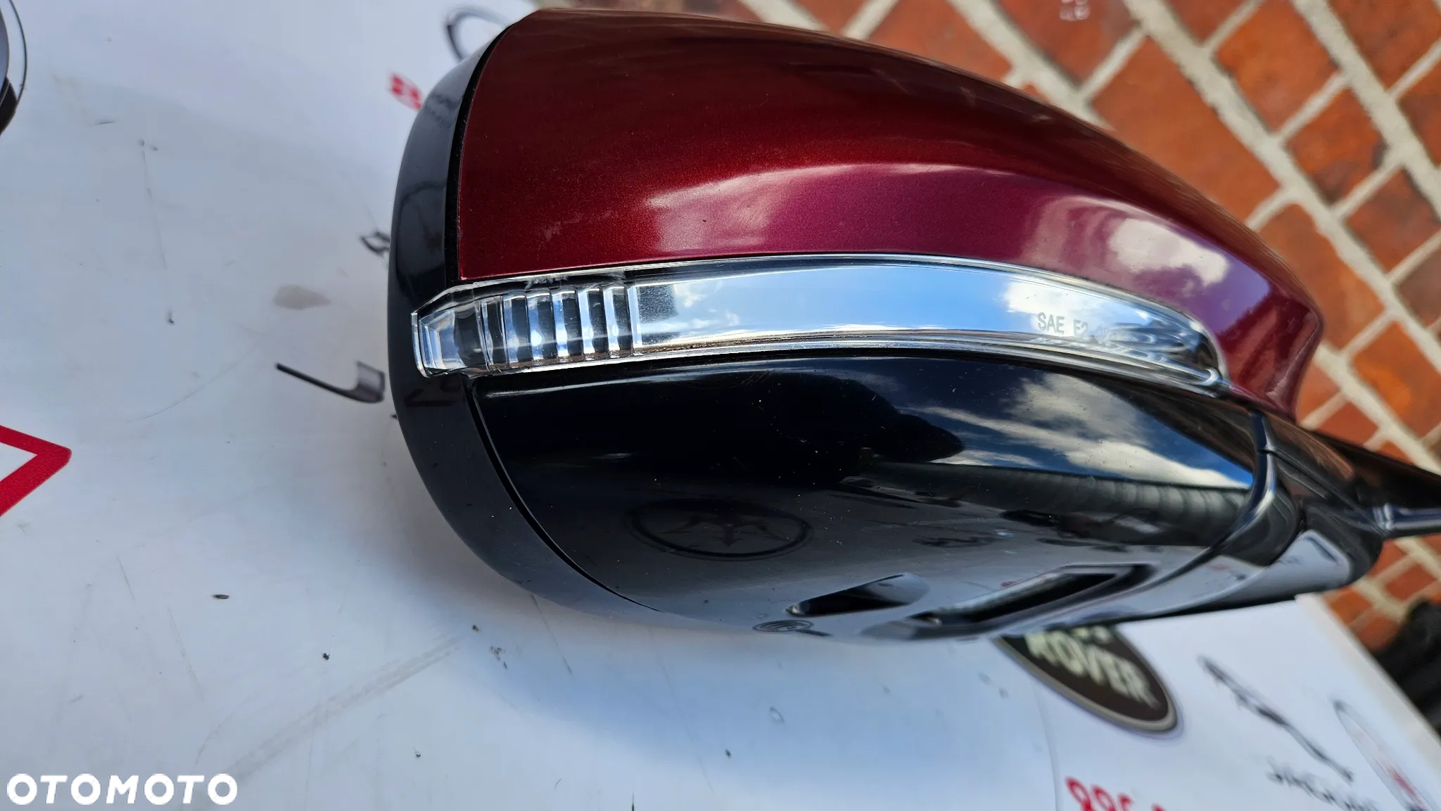 Jaguar XJ 351 2010-2015 Kompletne lusterko prawe Pasażera USA KOLOR CAJ 16 kabli - 11