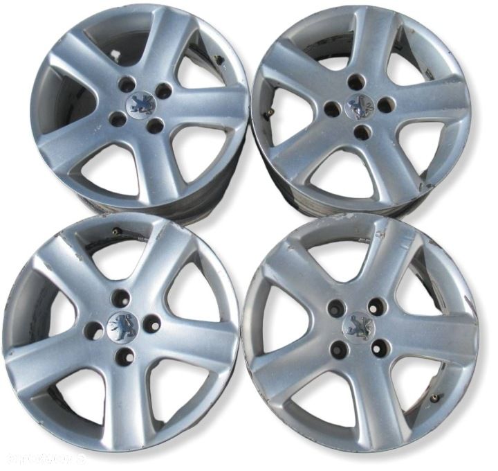 PEUGEOT 307 FELGI ALUMINIOWE 15" KOMPLET ALUFELGI 15 CALI - 1