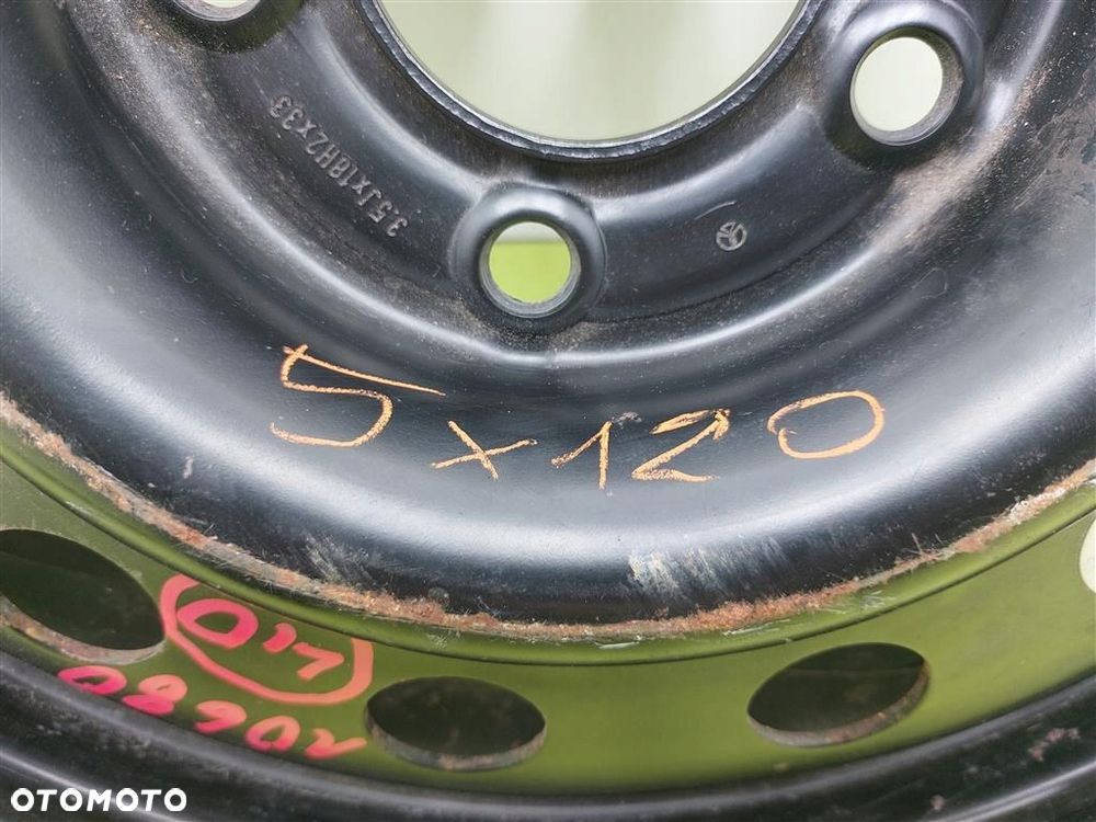 Koło dojazdowe FELGA STALOWA Jaguar XJ X300 94-97 5X120 3.5J X 18 ET 45 - 8