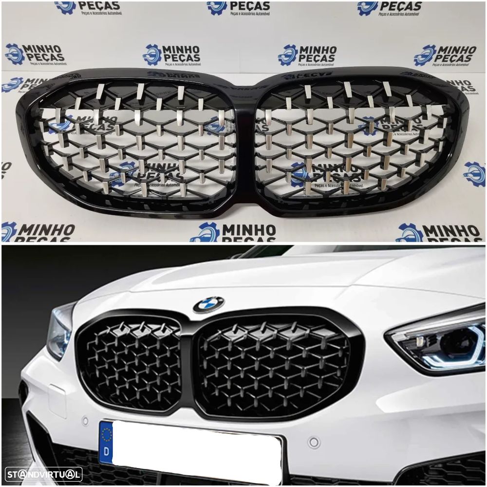 Grelha Frontal BMW Série 1 (F40) Look Diamond - 1
