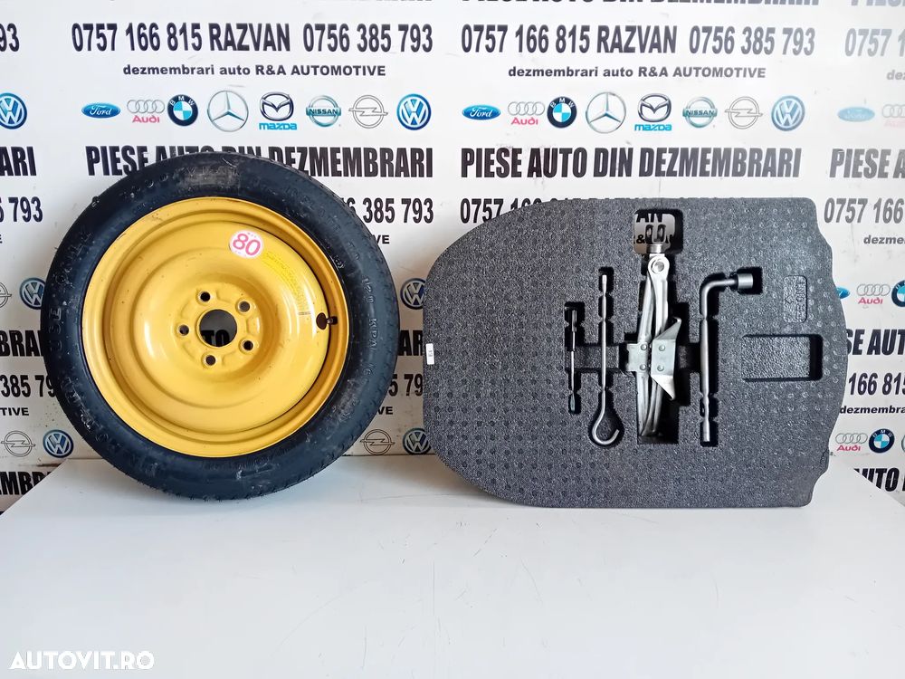 Kit Complet Roata Rezerva Slim R16 Cric Cheie Roti Honda Accord 2008-2013 - 1