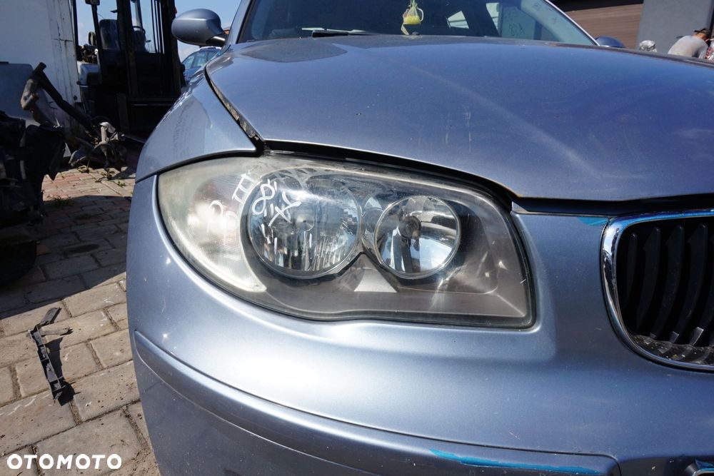 MASKA ZDERZAK BŁOTNIKI LAMPY 1 E87 LIFT A18  BMW 2007-2011 QUARZBLAU PRZÓD KOMPLETNY - 25