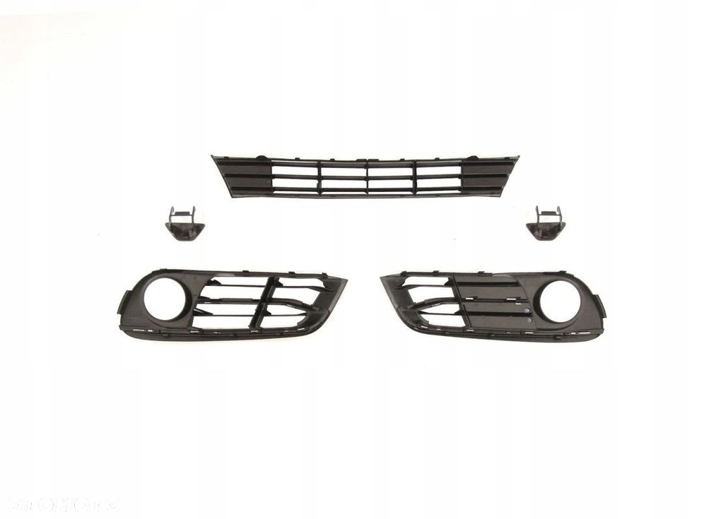 BMW 5 F10 13 - 17 Kratki / kratka / atrapy chromy + klapki sprys Zestaw ! - 2