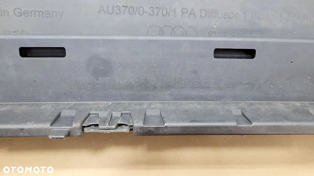 ZDERZAK TYŁ TYLNI AUDI A3 8V LIFT SPORTBACK 8V4807511L ŁADNY - 11