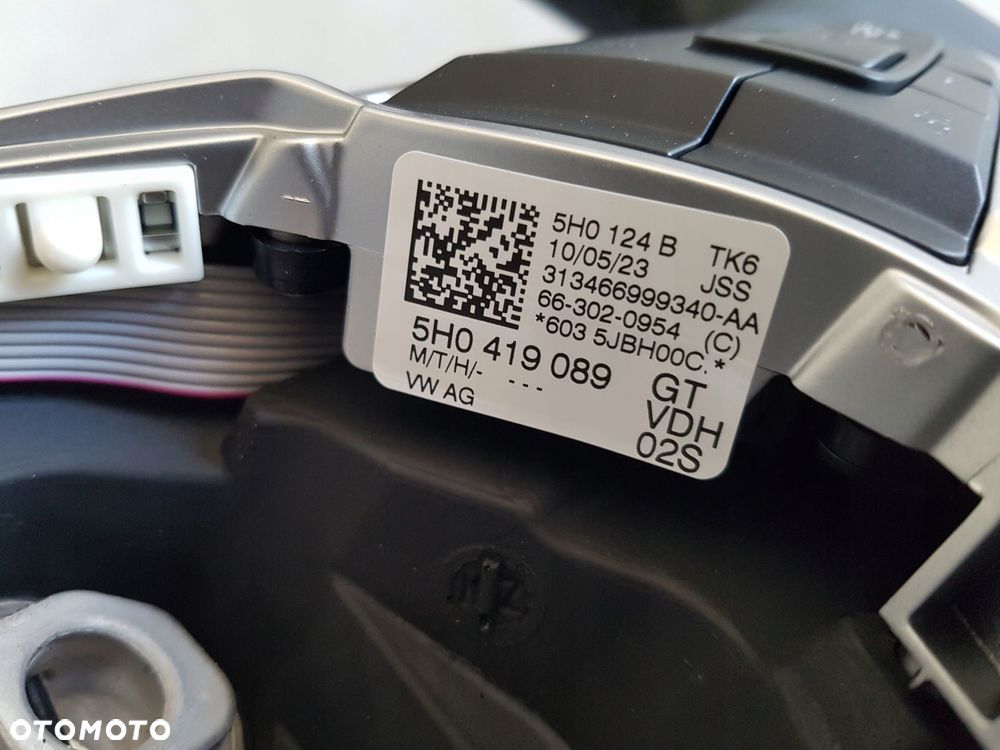 vw golf viii 8 kierownica multifunkcja łopatki skóra 5h0419089gt vdh - 6