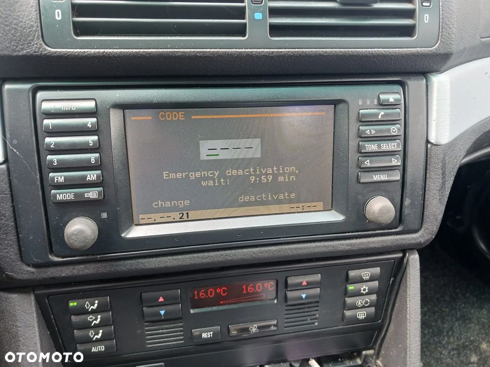 Konsola kokpit BMW 5 E39 Lift Deska rozdzielcza panel schowek radio Navi klimatyzacja dekory zegary 3.0 M57 ramka tunel uchwyt cupholder - 3