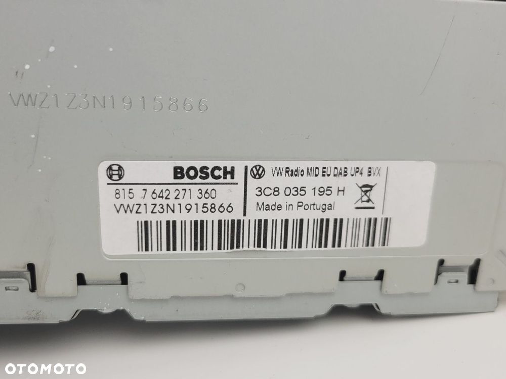 VW PASSAT B6 B7 GOLF V VI TOURAN RADIO DOTYKOWE 3C8035195H DAB Z KODEM - 10