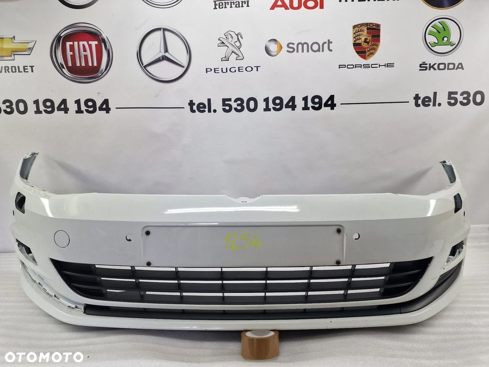 VW GOLF VII 7 5G0 12- ZDERZAK PRZEDNI PRZÓD NA SPRYSKI + 4X PDC , NR 5G0807221 , NR AUKCJI NZ1256 - 1