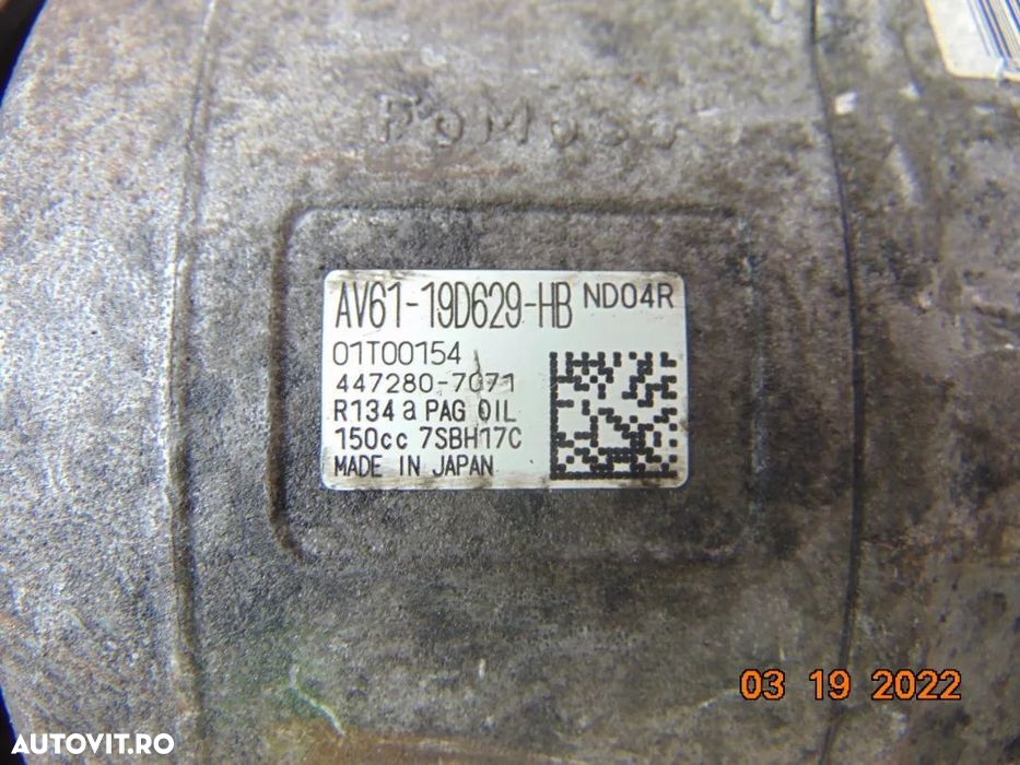 Compresor clima Ford Focus 3 motor 1.6tdci C max 1.5tdci fiesta Mondeo - 4