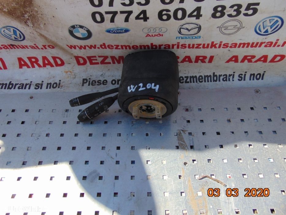 Bloc semnalizare stergatoate Mercedes c Class w204 an 2007-2015 manete pilot banda volan - 3