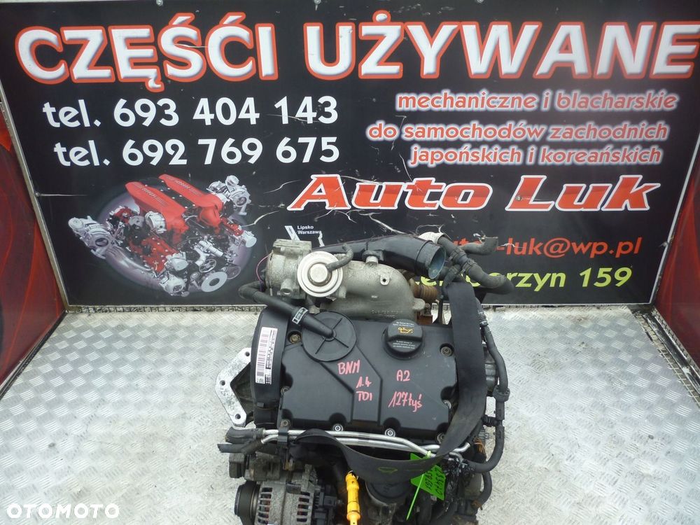 SILNIK KOMPLETNY AUDI A2 1.4 TDI BNM 127 TYS - 1