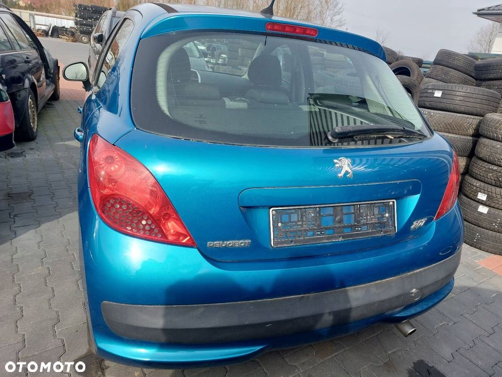 KOMPLETNY TYŁ PEUGEOT 207 I LIFT KMUD KLAPA BAGAŻNIKA ZDERZAK TYŁ LAMPY - 2