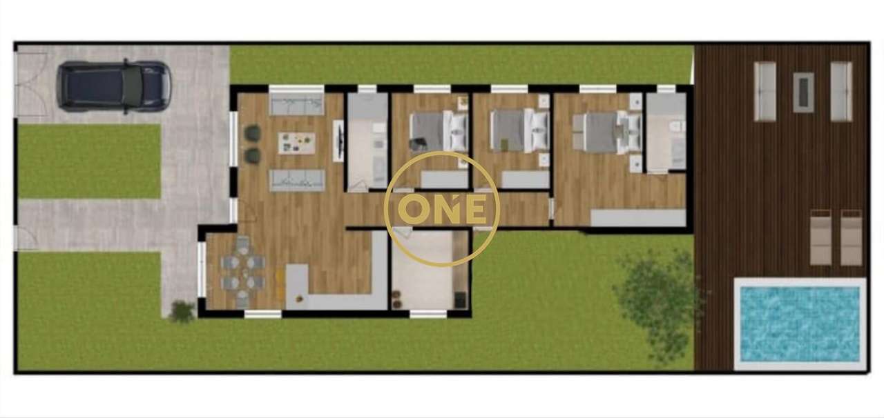 Excelente Moradia T3 em projeto com lote de 350m2 nos Foros de Salvate - Grande imagem: 2/3
