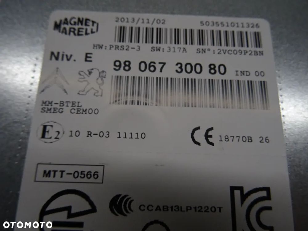 PEUGEOT 208 I 12-15 1.2B RADIO NAWIGACJA WYŚWIETLACZ 9806730080 A2C35035800 - 10