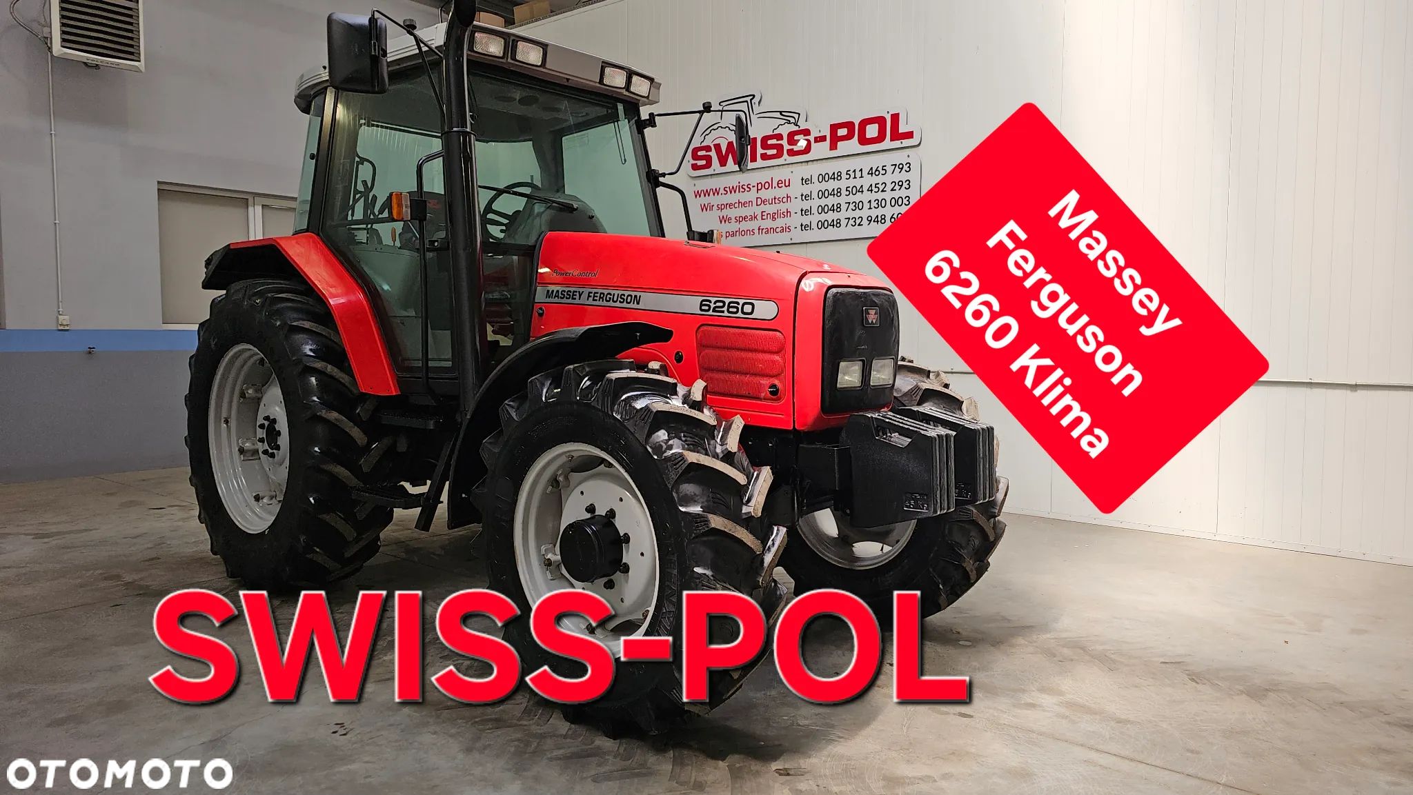 Massey Ferguson 6260 PowerControl 88000 netto Klimatyzacja   6270 Dyna6 6810Premium TS115A ARES 626 ARES 616 - 1