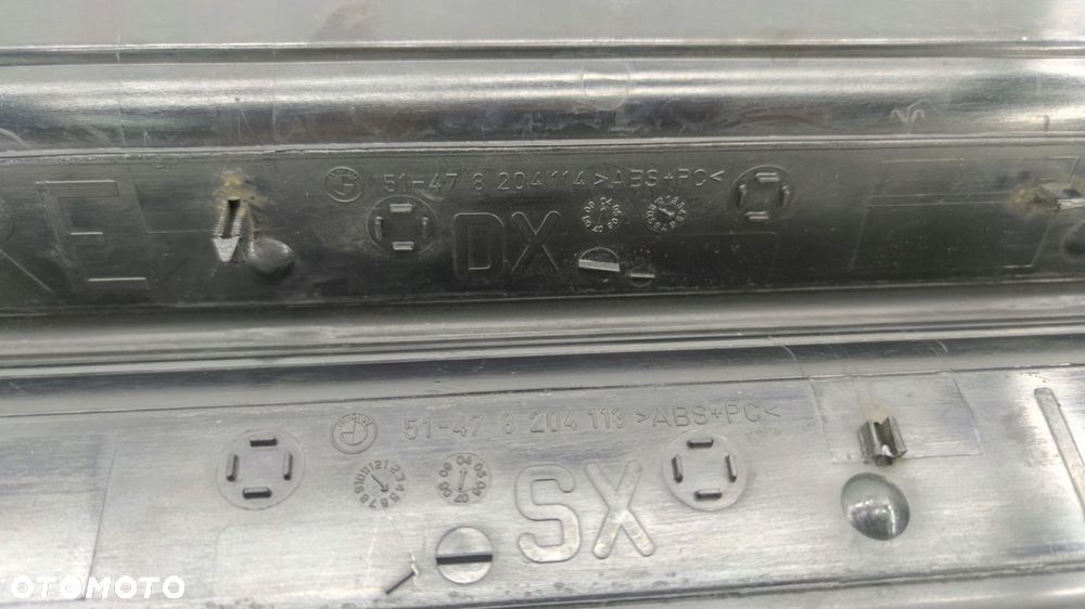 BMW E46 COUPE LISTWY PROGOWE WEWNĘTRZNE LEWA PRAWA 8204114 KOMPLET - 16