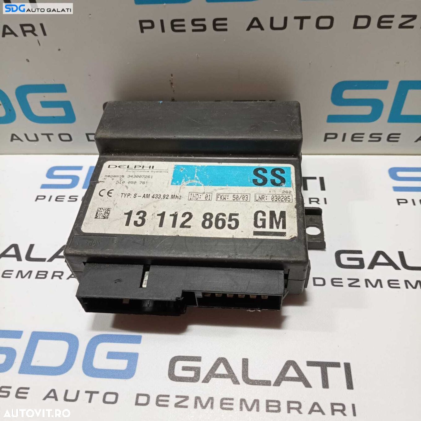 Unitate Modul Calculator Control Confort Opel Astra G 1998 - 2004 Cod 13112865 13 112 865 [273M0] - 1