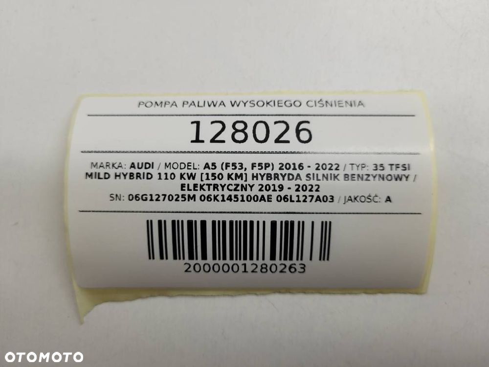 POMPA VACUM POMPA PALIWA 2.0 TFSI AUDI A5 F5 8W 06G127025M 06K145100AE - 11