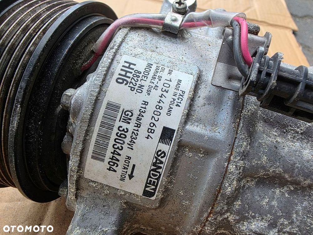 OPEL ASTRA K INSIGNIA B 1.6 CDTI SPRĘŻARKA KOMPRESOR KLIMATYZACJI 39034464 - 2