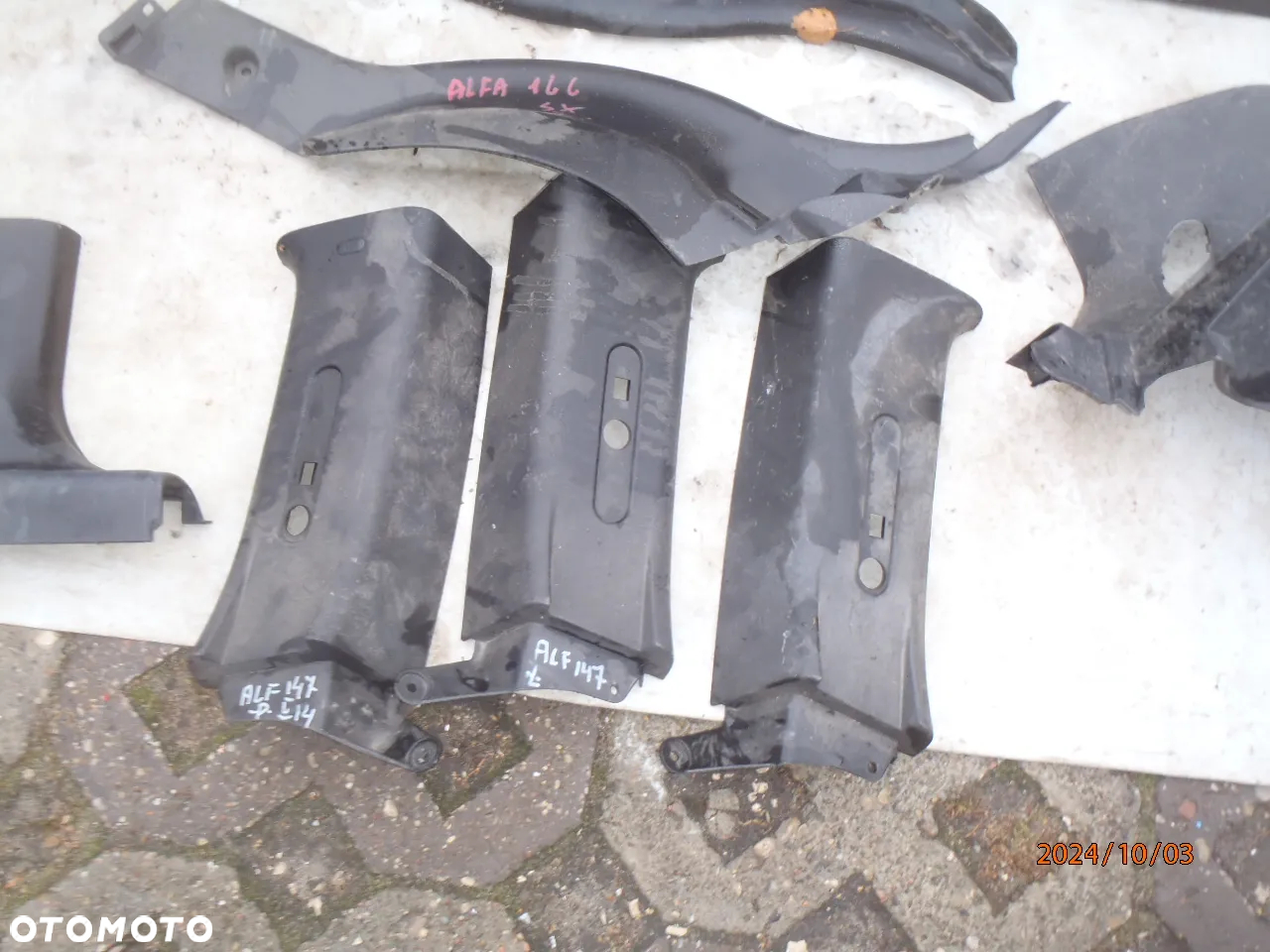 listwa progowa nakładka osłona słupka bagażnika podszybie alfa romeo 147 156 - 20