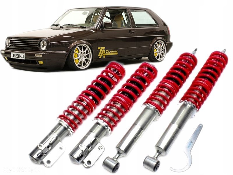 Zawieszenie Gwintowane Do VW GOLF 2 II  Od 1983 Do 1992 NOWE GWINT ATEST - 1