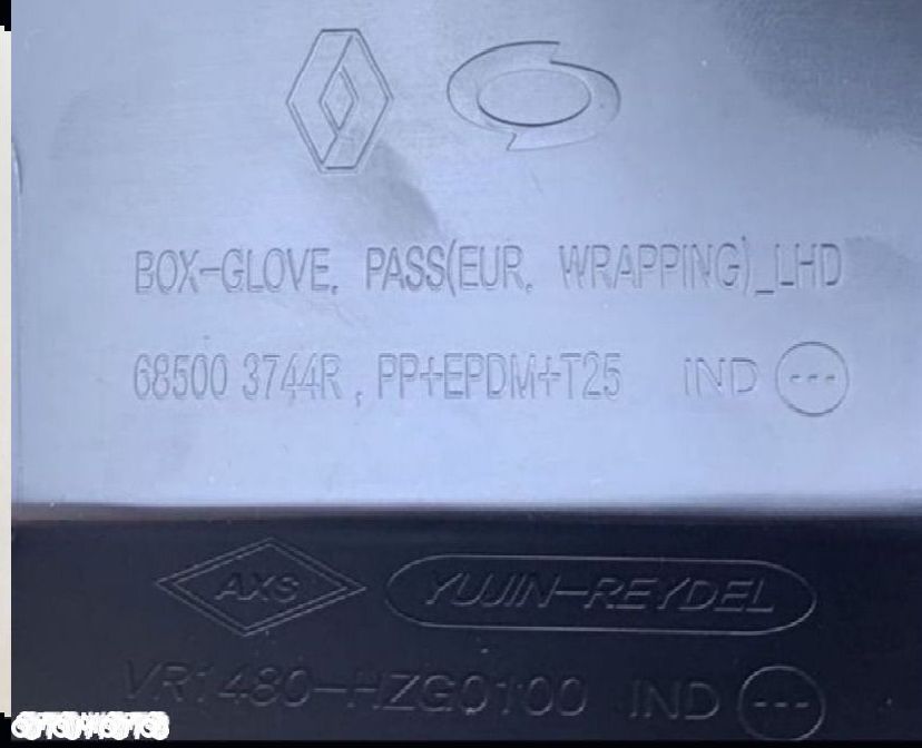 685003744R schowek pasażera initiale Paris renault koleos II lift - 3