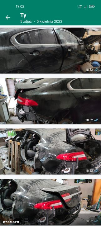 JAGUAR XF Lift 3.0 2013 Klapa tył zderzak Lampa Tył wahacz piasta wał most