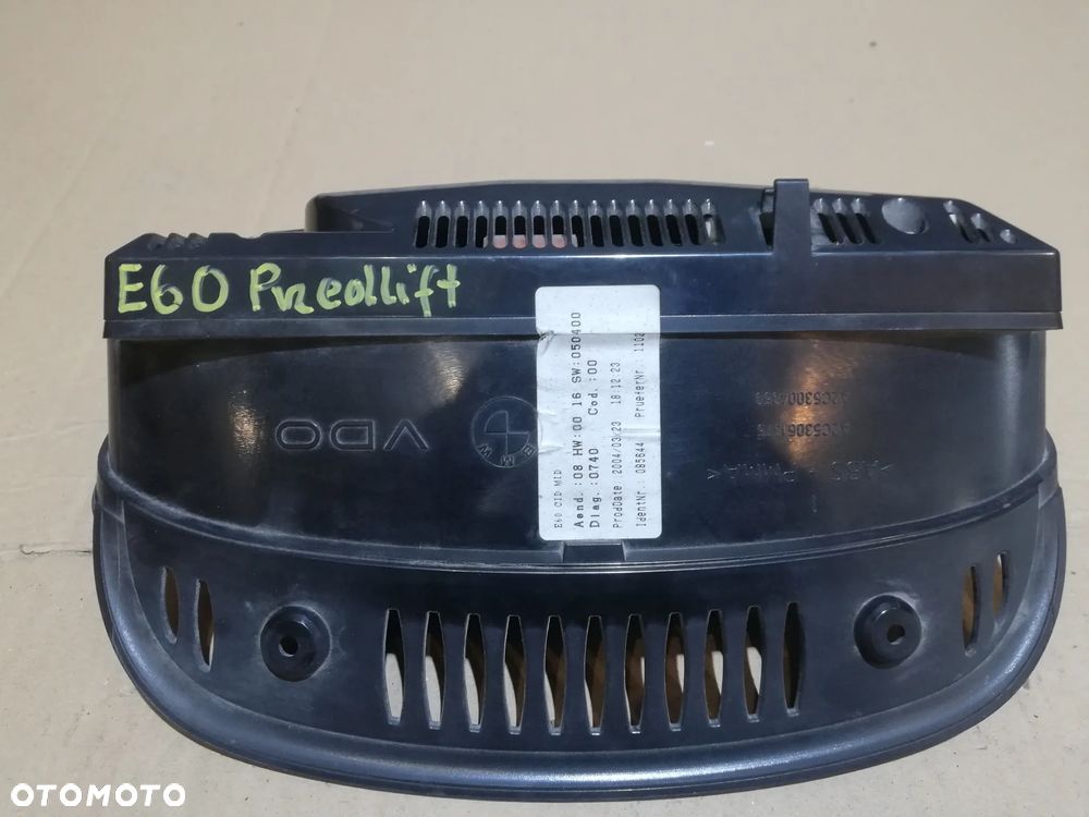 WYŚWIETLACZ RADIA BMW SERIA 5 E60 65.82-6945661 - 2