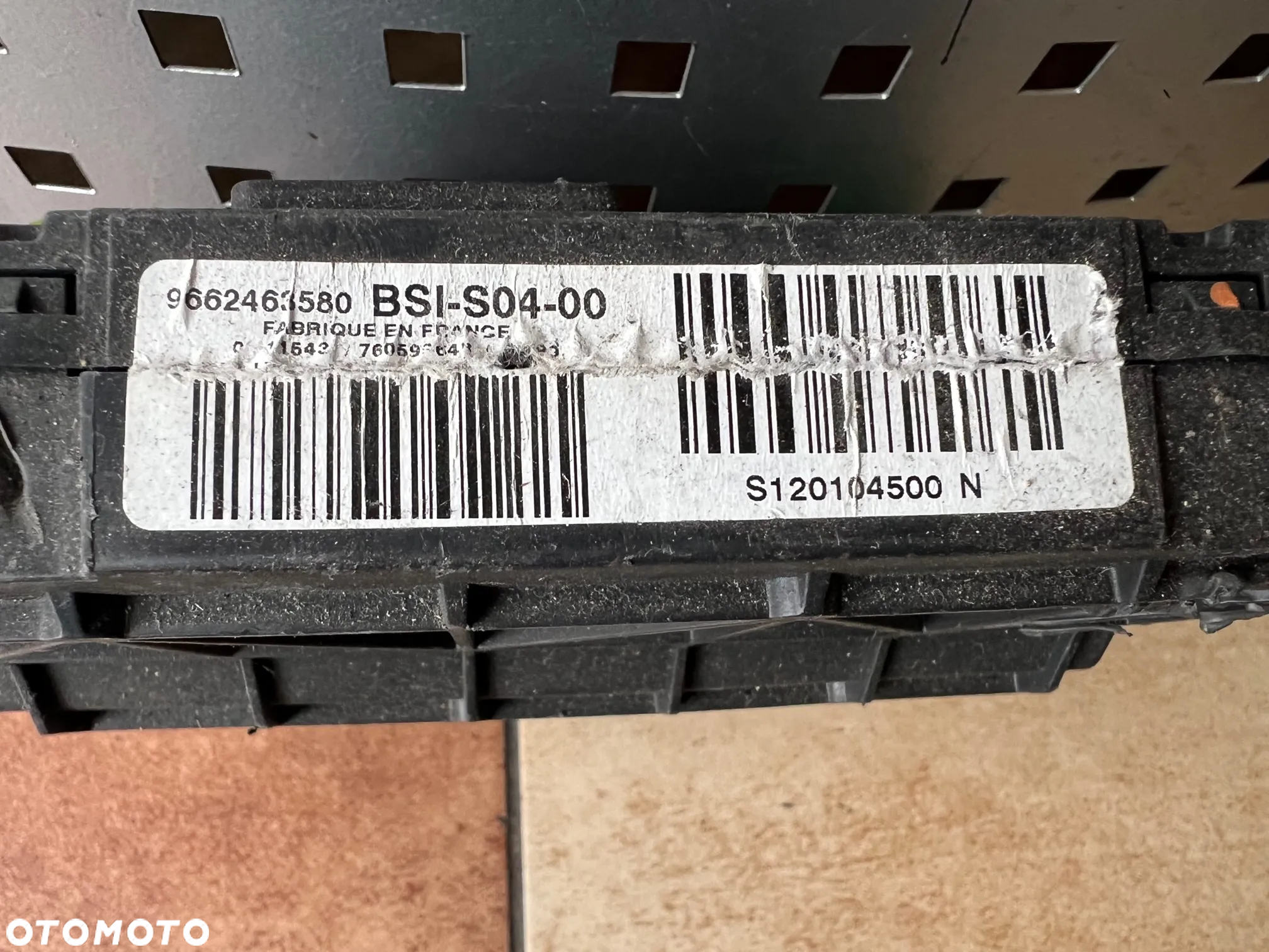 MODUŁ SKRZYNKA BEZPIECZNIKÓW BSI PEUGEOT CITROEN 9662463580 - 2