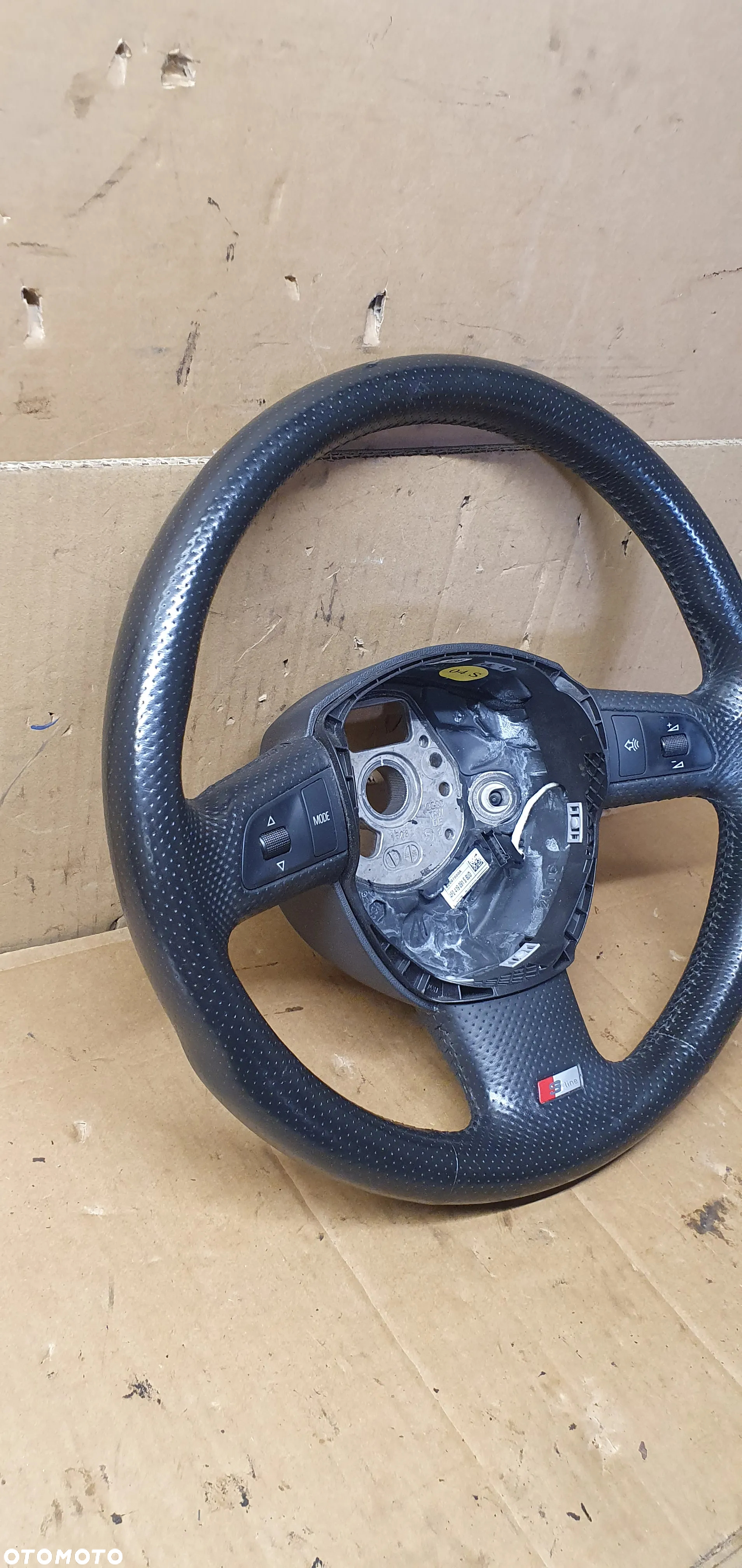 Kierownica multifunkcyjna multifunkcja skórzana skóra Audi A4 B7 8E1721647 - 4