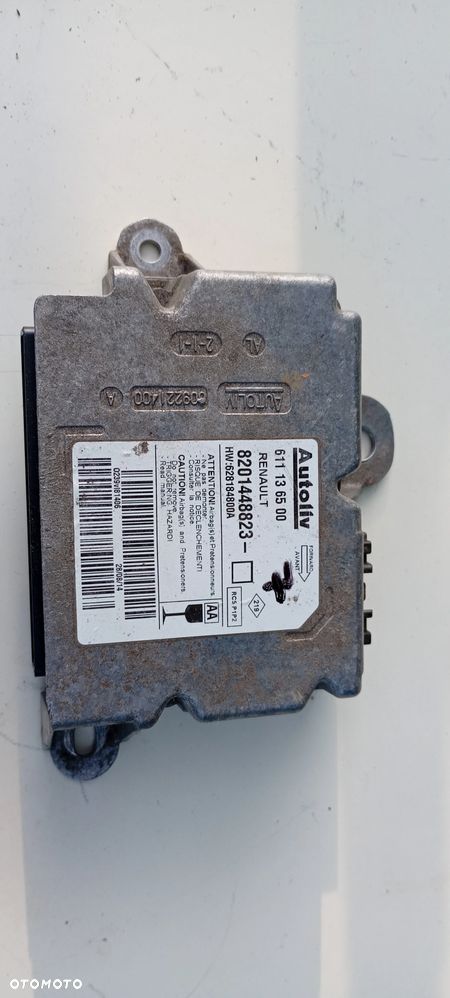 Renault Master III sterownik airbag 611136500 8201448823 - 1