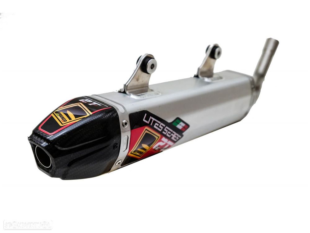 ponteira de escape fresco carby aluminio com ponta carbono husqvarna / ktm - 1