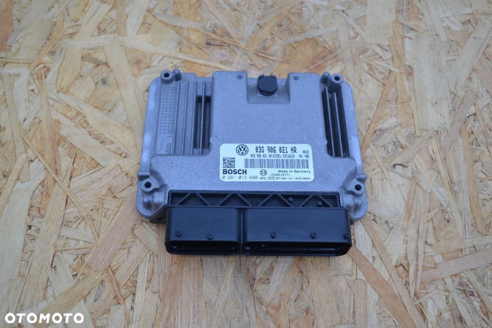 VW AUDI SEAT KOMPUTER STEROWNIK SILNIKA 1,9 TDI 03G906021HR 0281013680 - 1